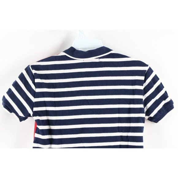 Ralph Lauren Boys Size Small (8) USA Flag Big Pony Striped Collared Polo Shirt - Picture 6 of 7